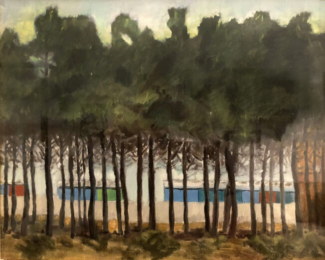 Alberi davanti a scuola
